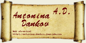 Antonina Dankov vizit kartica